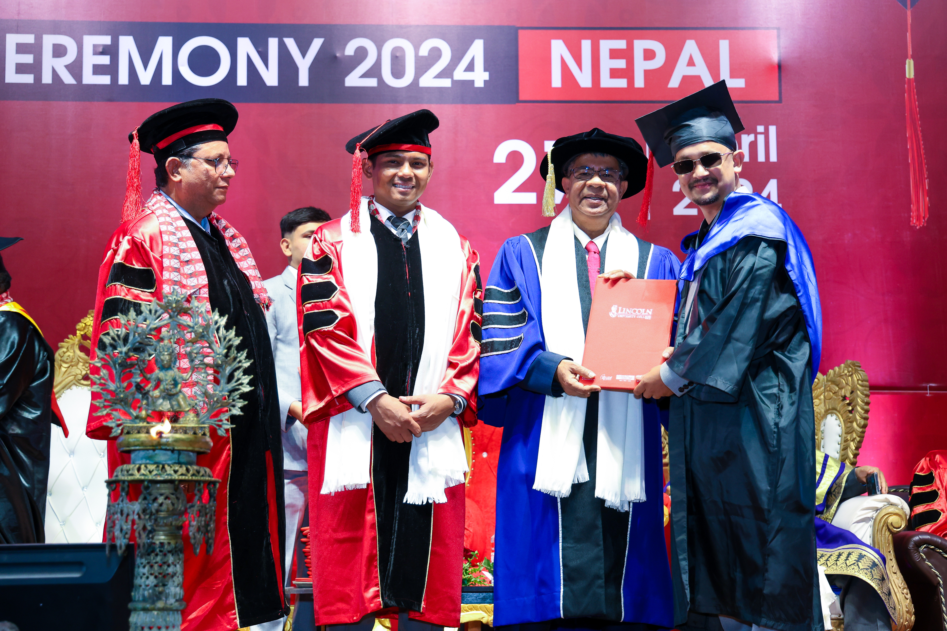 Graduates at a convocation setting