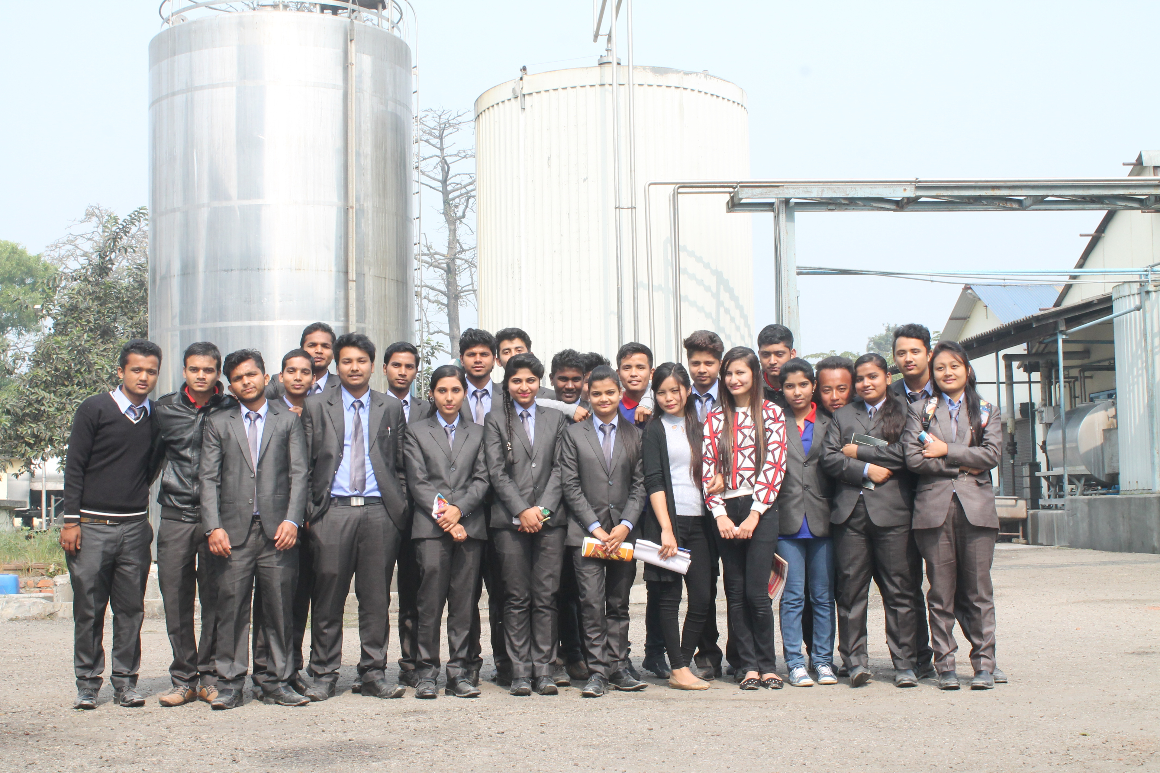 Students on a field visit