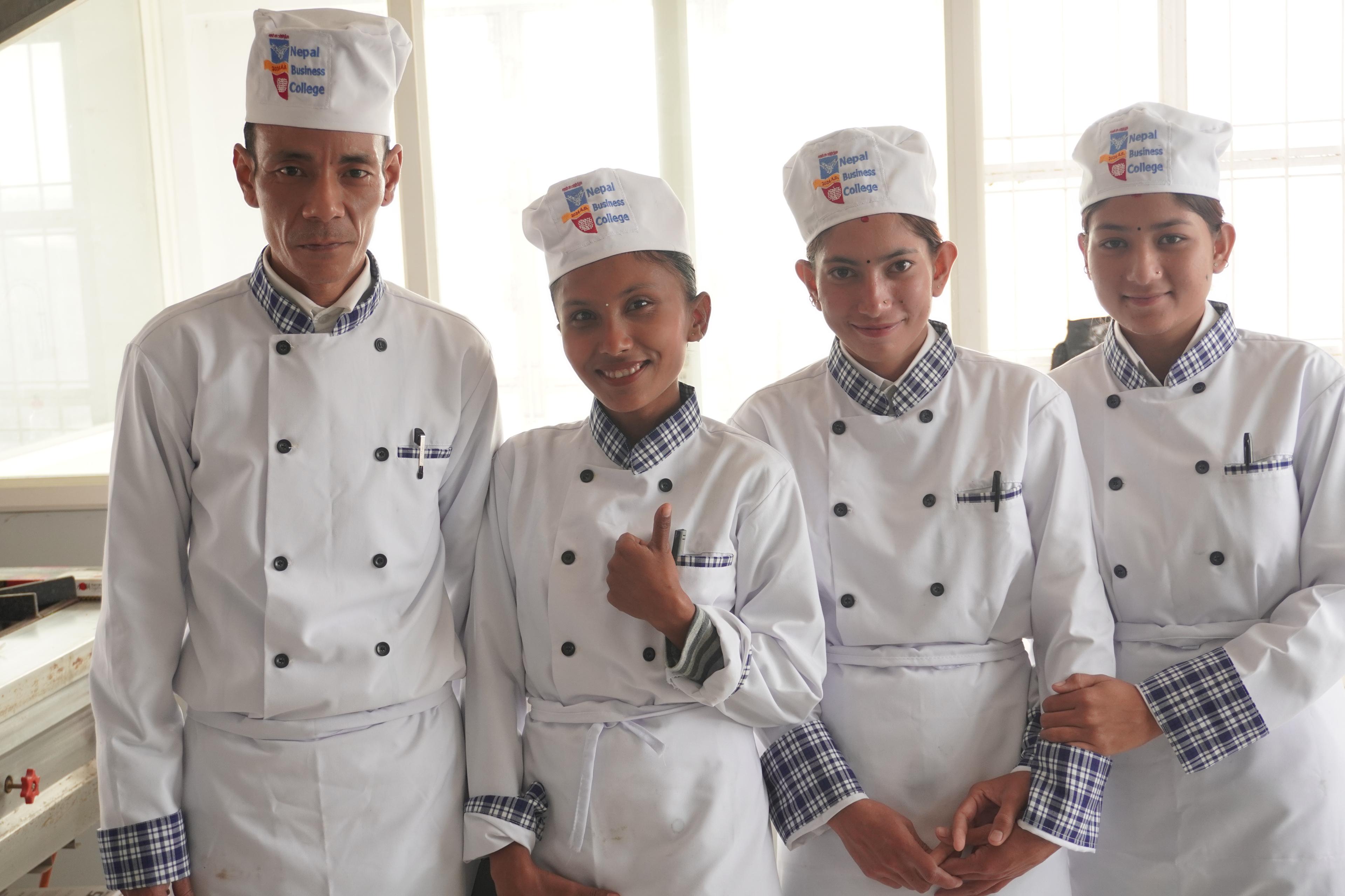 BHM students in hospitality training